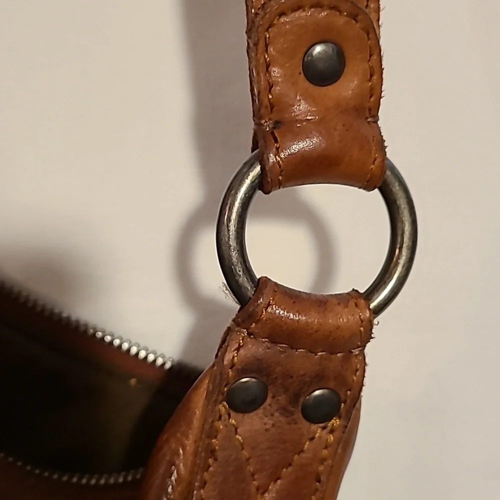 Vilenca Holland Brown Leather Woven Shoulder Bag Boho Bohemian Purse Soft - Picture 9 of 16